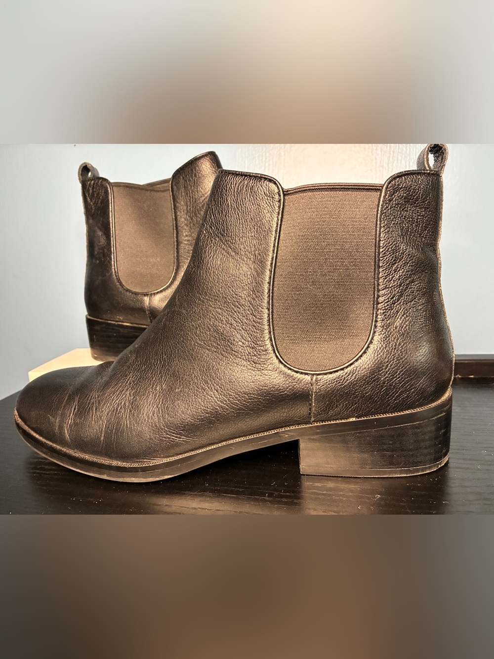 Cole Haan Women's Black Chelsea Ankle Boots